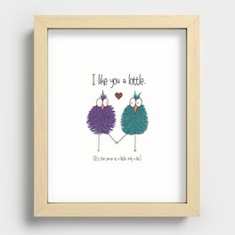 AJ and Carl - Love Notes Recessed Framed Print