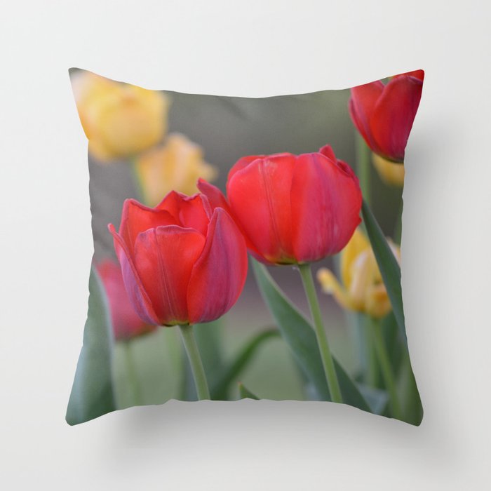 tulips Throw Pillow