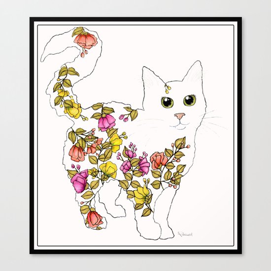Blossom Cat Canvas Print