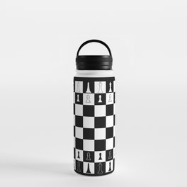 Chess Board Layout Water Bottle