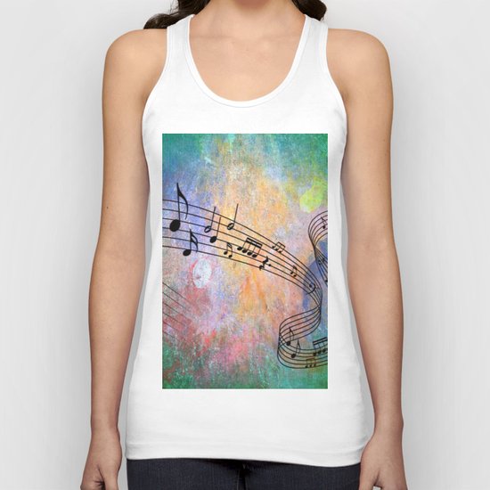 Abstract MUSIC Unisex Tank Top