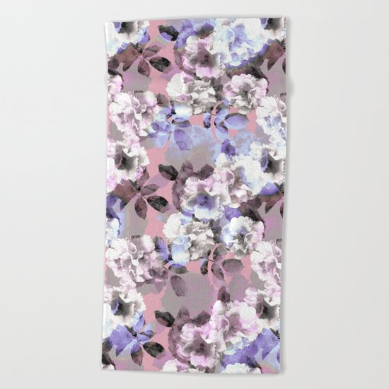 Vintage Floral Garden #society6 #decor #buyart Beach Towel