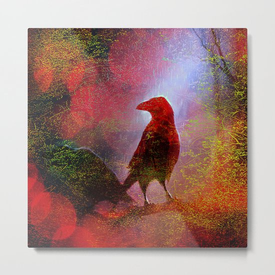 The clearing of king crow ( collaboration with the talented artist Agostino Lo coco) Metal Print