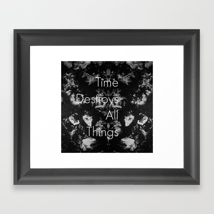Time Framed Art Print