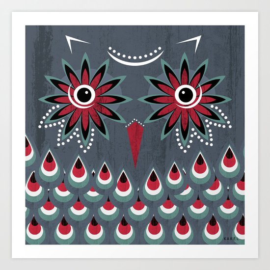 Owl Art Print