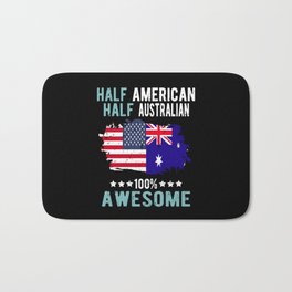 Half American Half Australian Bath Mat