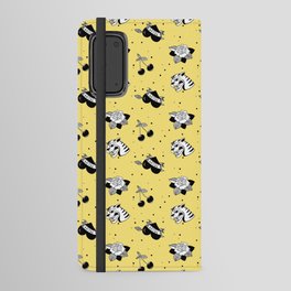 Vintage tattoos yellow Android Wallet Case