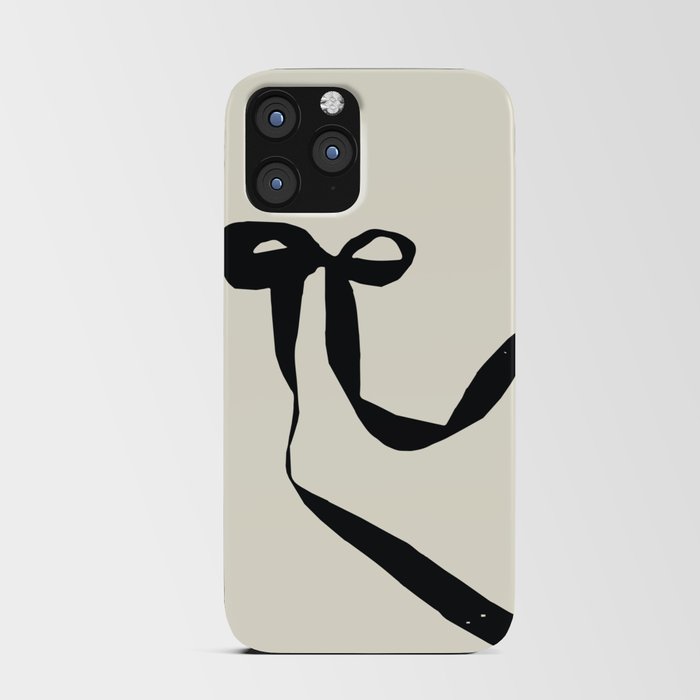 Black Bow iPhone Card Case