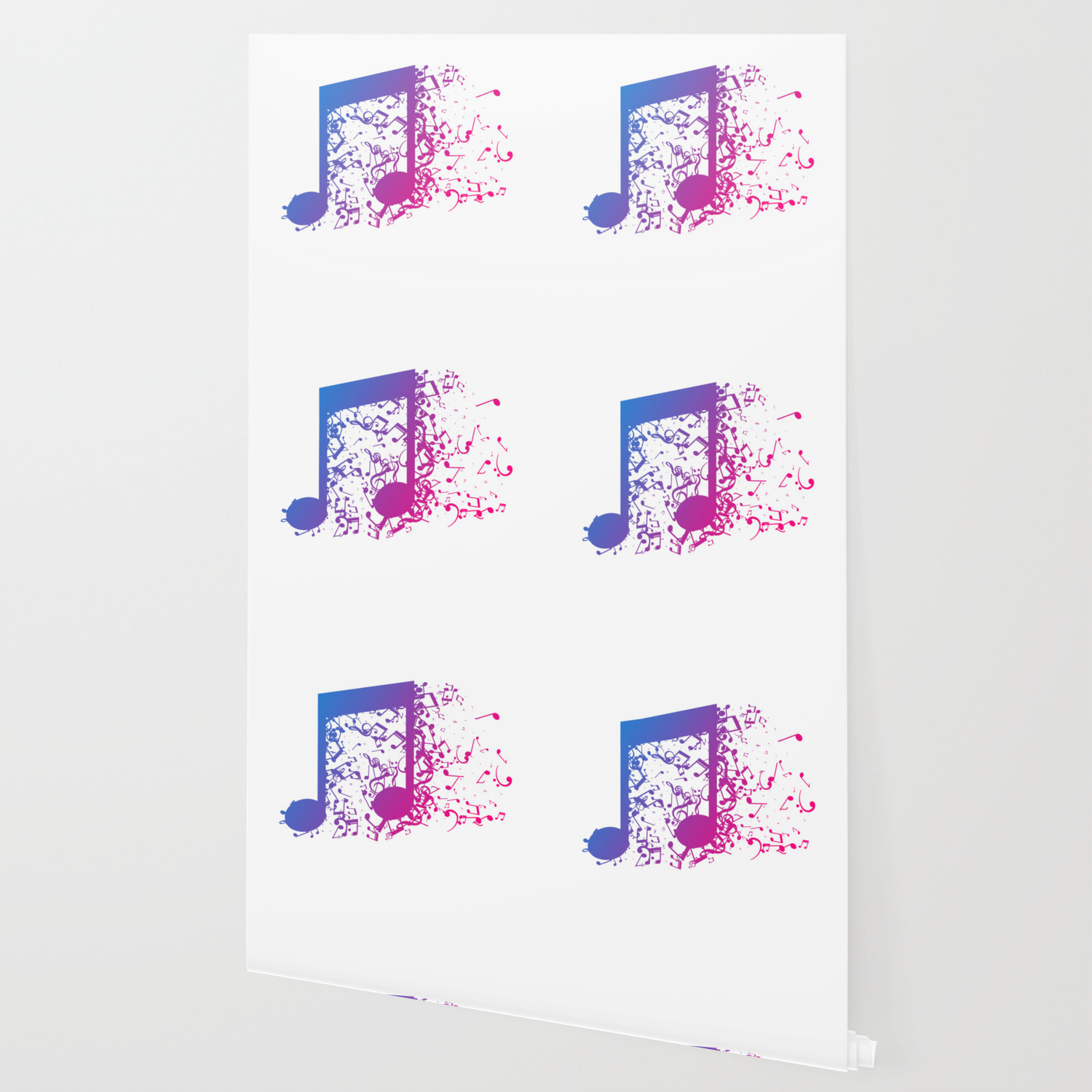 Colorful Music Notes Gradient Ombre Musician Wallpaper By Tomgiant