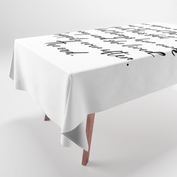 Once upon a time she said fuck this - pretty script Tablecloth