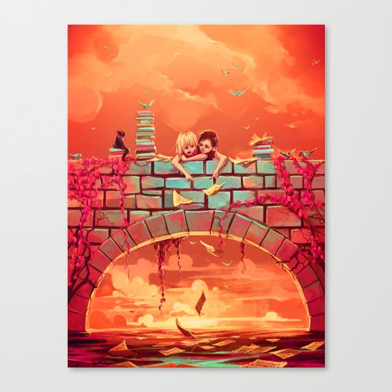 Les promesses d'une romance Canvas Print