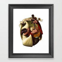 Pulcinella Framed Art Print