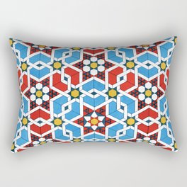 Arabic Tile Pattern by Emile Prisses d’Avennes.  Rectangular Pillow