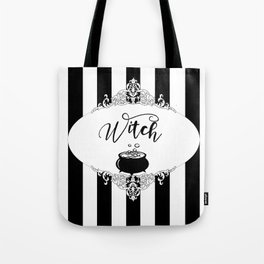 Witch and cauldron Tote Bag