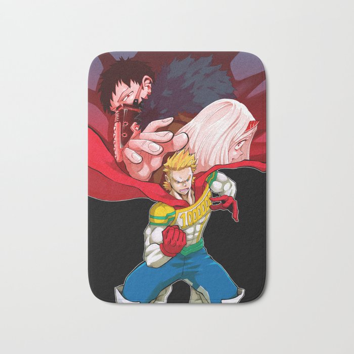 Mirio Vs Overhaul Bath Mat By Atami Chan Society6