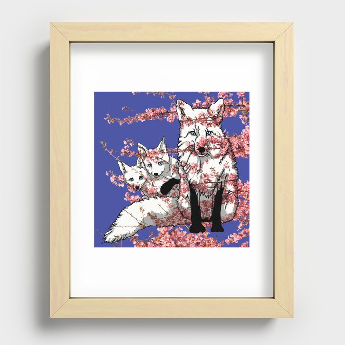 Spring Fox Recessed Framed Print