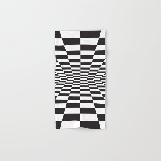 Black and white back and forth - Optical game 15 Hand & Bath Towel