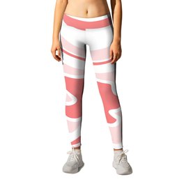 Abstract pattern - pink. Leggings
