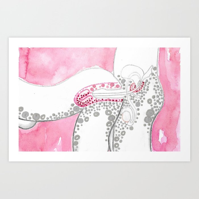 Sex Doggy Style Art Painting Penis In Vagina Erotica Intercourse Medical Drawings Diagram Art Print By Stickykitties Society6