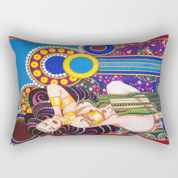 African Klimt Rectangular Pillow
