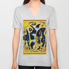 Abstract Composition by Fernand Léger V Neck T Shirt