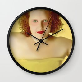 Golden Girl Wall Clock
