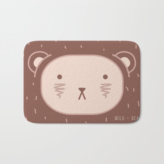 WILD + BEAR print Bath Mat