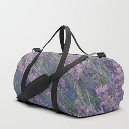 Field of Tall Wild Lavender Plants Duffle Bag