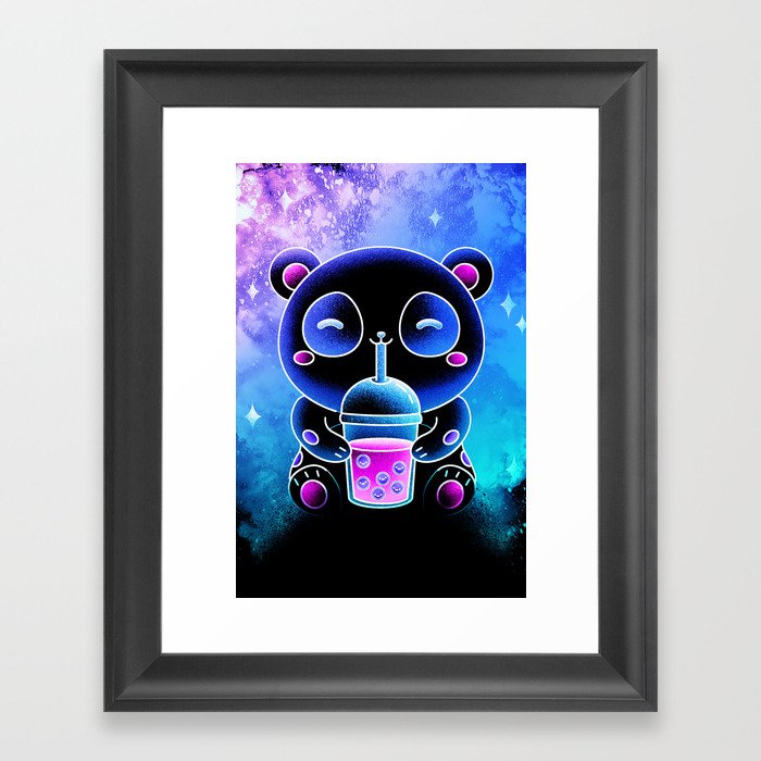 Soul of the Bubble Panda Framed Art Print