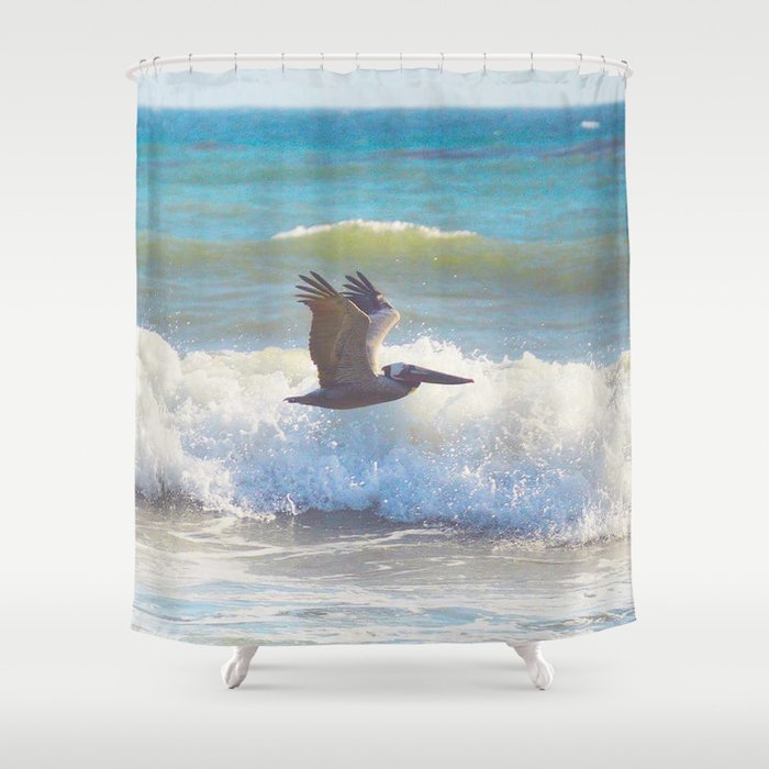 Pacific Pelican Shower Curtain