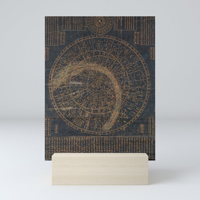 Ancient Korean Star Map Astronomy Chart Cheonsang Yeolchabunyajido  Mini Art Print