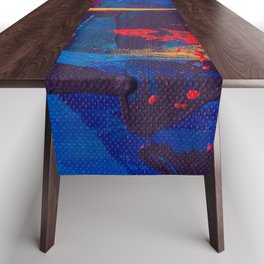 Colorful Abstract Art Table Runner