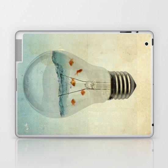 blue sea thinking Laptop & iPad Skin