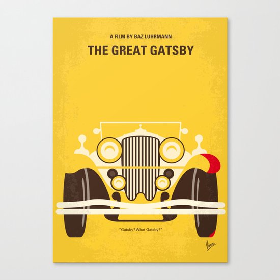 No206 My The Great Gatsby minimal movie poster Canvas Print