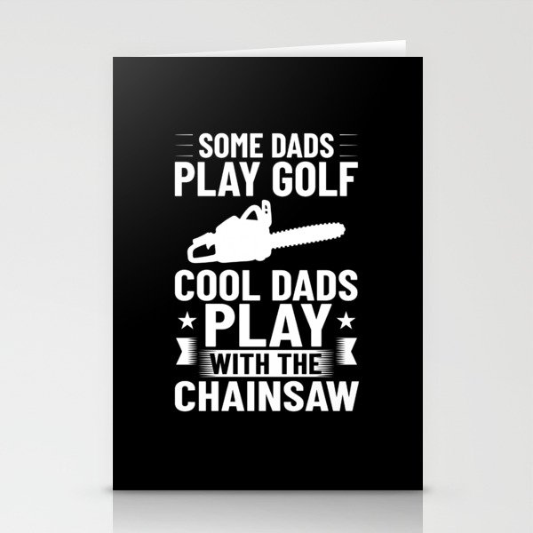 Chainsaw Logger Chain Saw Lumberjack Stationery Cards