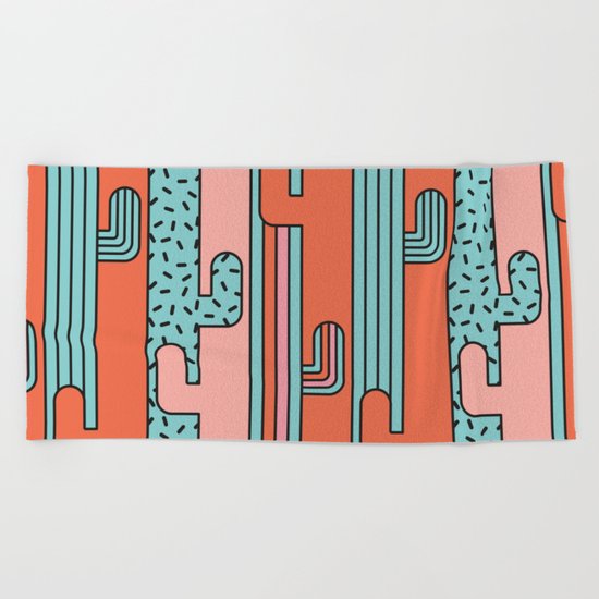 EL CACTO (PRINT) Beach Towel