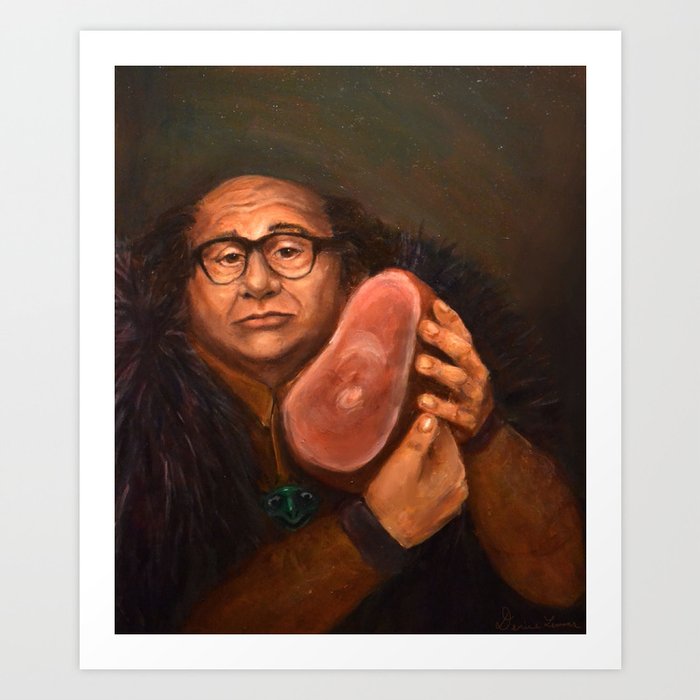 Danny DeVito with his beloved ham