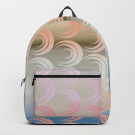 Veronika Backpack | Pattern, Coastal, Digital, Scallops, Graphicdesign 