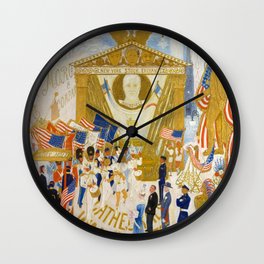 The Cathedrals of Wall Street, 1939 by Florine Stettheimer Wall Clock