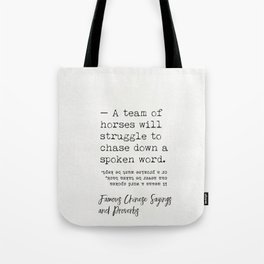 From "The Analects of Yan Yuan" Tote Bag
