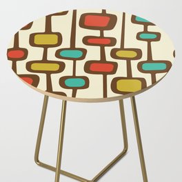 Mid-Century Modern Groovy Retro Color Geometrics Side Table