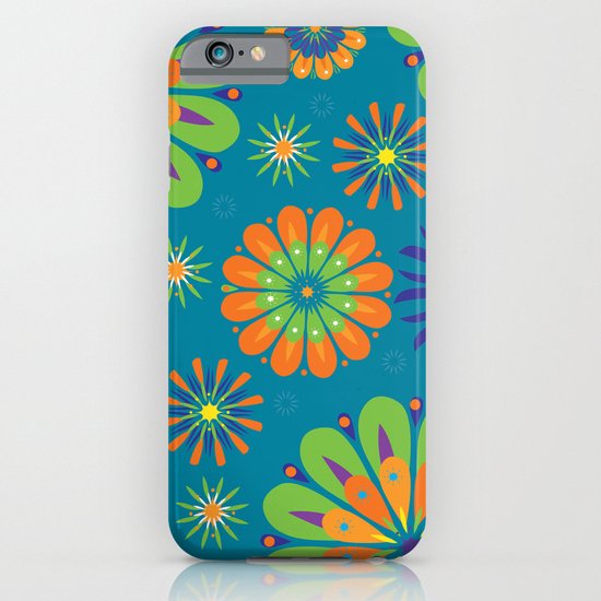 Psycho Flower Blue iPhone & iPod Case