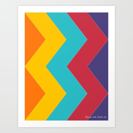 Chevron Chic Art Print