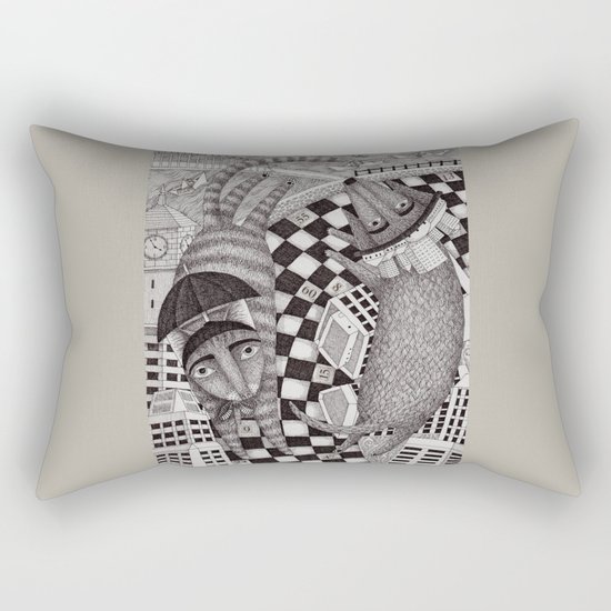 In The City Rectangular Pillow