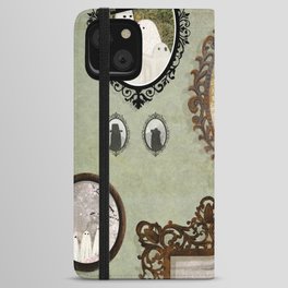 There's A Ghost in the Portrait Gallery iPhone Wallet Case
