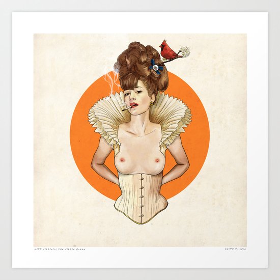 Miss Virginia Art Print