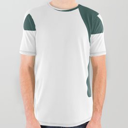 y (Dark Green & White Letter) All Over Graphic Tee