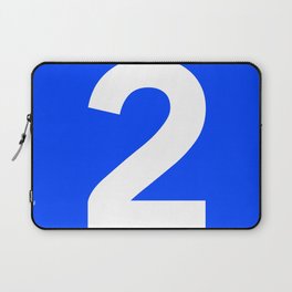Number 2 (White & Blue) Laptop Sleeve