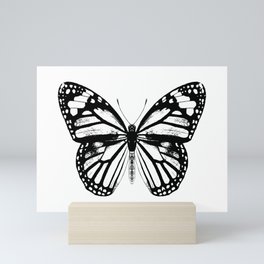 Monarch Butterfly | Vintage Butterfly | Black and White | Mini Art Print