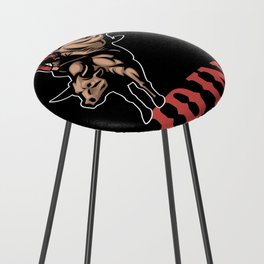 Rodeo Bull Riding Counter Stool